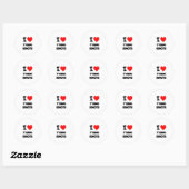 I Love Tying Knoks Ronde Sticker (Vel)