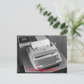 I Love Typewriters  IBM Briefkaart (Staand voorkant)