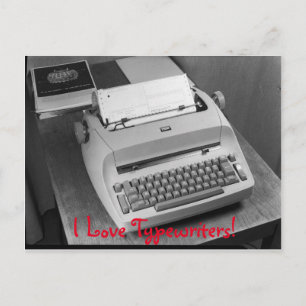 I Love Typewriters  IBM Briefkaart
