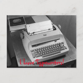 I Love Typewriters IBM Briefkaart