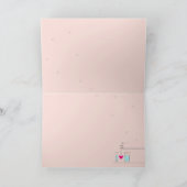 "I love U" gespeld met glaswerk - lege kaart (Binnen)