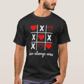 I Love U Heart Couple Matching Valentines Day Xoxo T-shirt (Voorkant)
