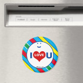 I LOVE U Multi kleur Koelkast Magnet (Insitu (Vaatwasser))