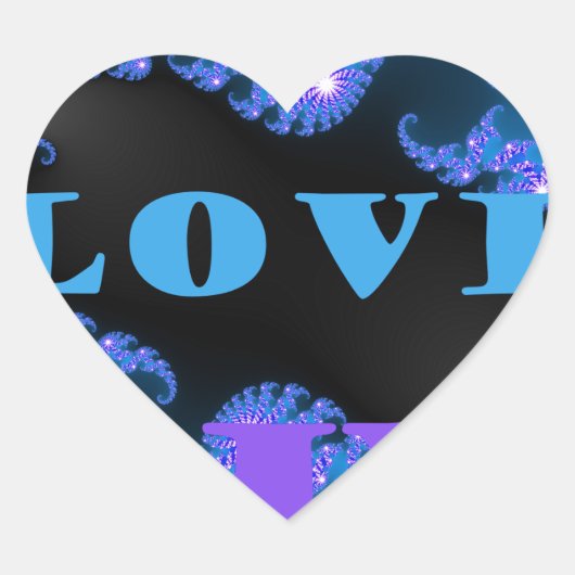 I Love U.png Hart Sticker (Voorkant)