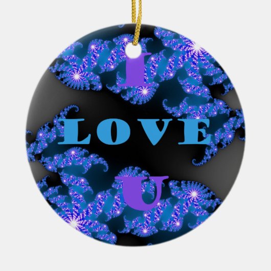I Love U.png Keramisch Ornament (Voorkant)