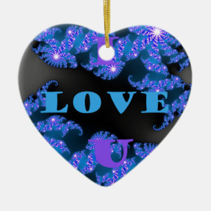 I Love U.png Keramisch Ornament