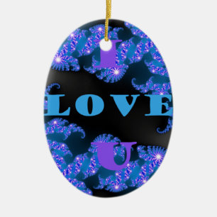 I Love U.png Keramisch Ornament
