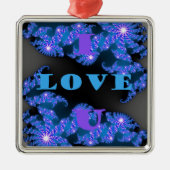 I Love U.png Metalen Ornament (Voorkant)