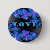 I Love U.png Ronde Button 5,7 Cm (Voorkant)