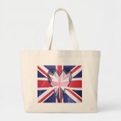 I Love UK Grote Tote Bag (Voorkant)