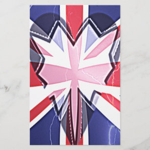 "I Love UK" Kunstdruk Briefpapier