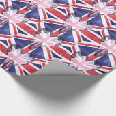 "I Love UK" Kunstdruk Cadeaupapier (Hoek)