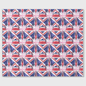 "I Love UK" Kunstdruk Cadeaupapier (Vlak)