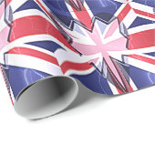 "I Love UK" Kunstdruk Cadeaupapier (Rol Hoek)