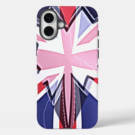 "I Love UK" Kunstdruk Case-Mate iPhone Case (Achterkant)