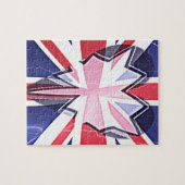 "I Love UK" Kunstdruk Legpuzzel (Horizontaal)