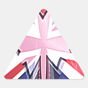 "I Love UK" Kunstdruk Sticker