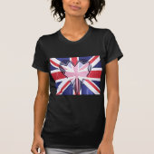 "I Love UK" Kunstdruk T-shirt (Voorkant)