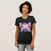 "I Love UK" Kunstdruk T-shirt (Voorkant volledig)