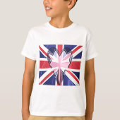 "I Love UK" Kunstdruk T-shirt (Voorkant)