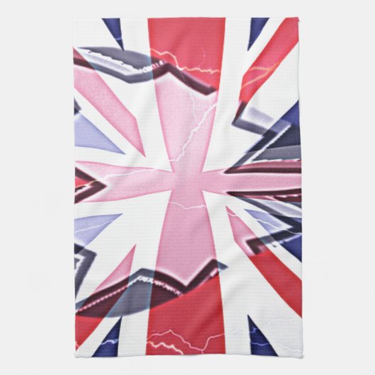 "I Love UK" Kunstdruk Theedoek (Verticaal)