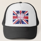 "I Love UK" Kunstdruk Trucker Pet (Voorkant)