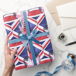 "I Love UK" Kunstprint Cadeaupapier