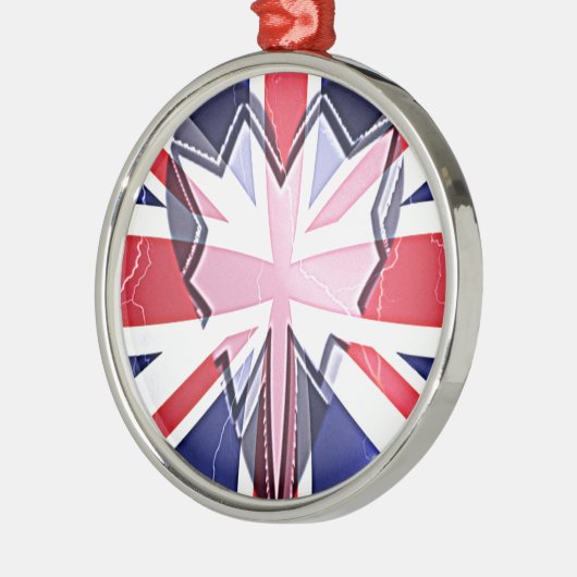 I Love UK Metalen Ornament (Links)