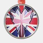 I Love UK Metalen Ornament (Voorkant)