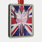 I Love UK Metalen Ornament (Rechts)