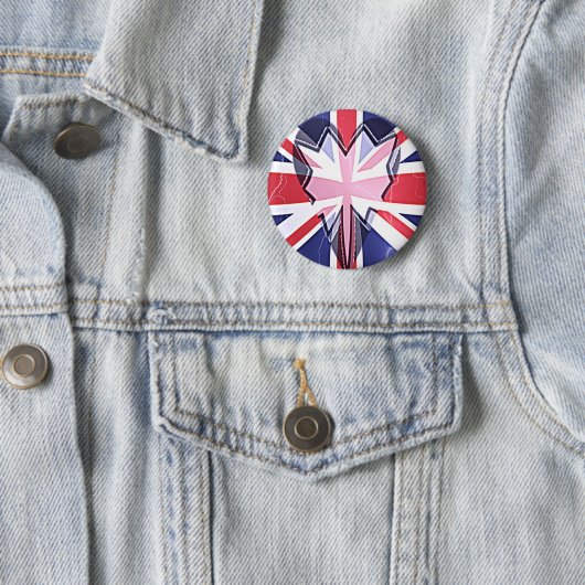I Love UK Ronde Button 5,7 Cm (In situ)