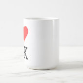 I love uk square sticker koffiemok (Center)