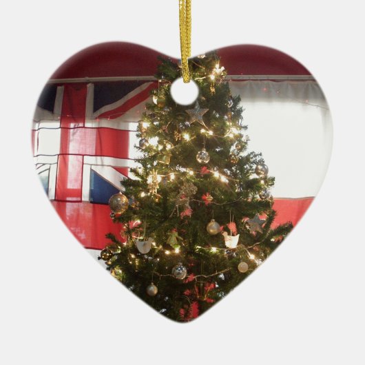 I Love UK Time Keramisch Ornament (Voorkant)