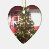 I Love UK Time Keramisch Ornament (Links)