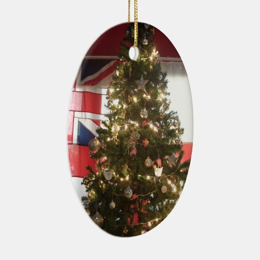 I Love UK Time Keramisch Ornament (Rechts)