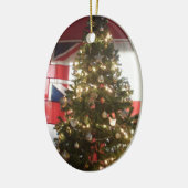 I Love UK Time Keramisch Ornament (Links)