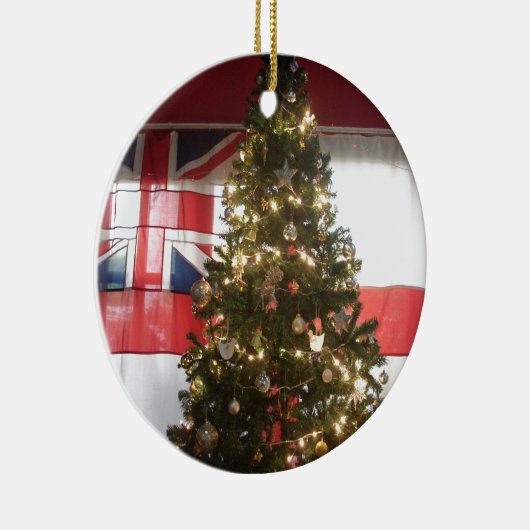 I Love UK Time Keramisch Ornament (Rechts)