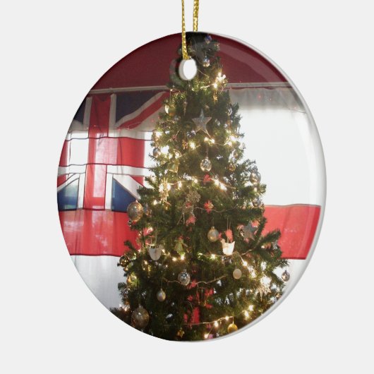 I Love UK Time Keramisch Ornament (Links)