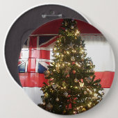 I Love UK Time Ronde Button 6,0 Cm (Voorkant /achterkant)