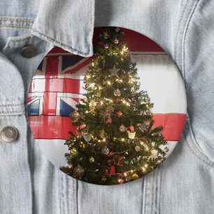 I Love UK Time Ronde Button 6,0 Cm