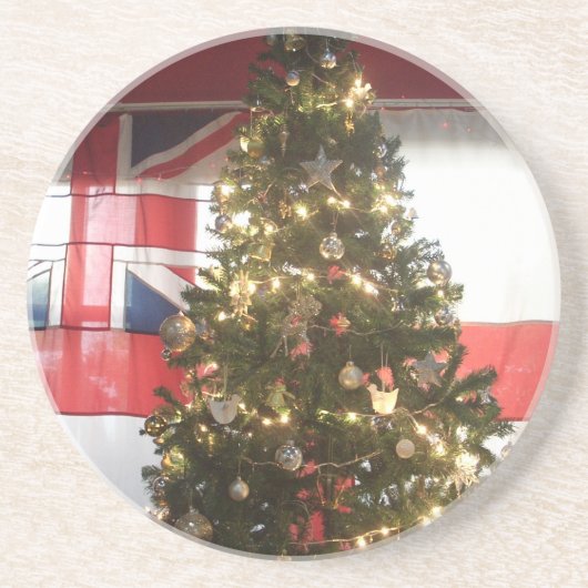 I Love UK Time Zandsteen Onderzetter (Voorkant)