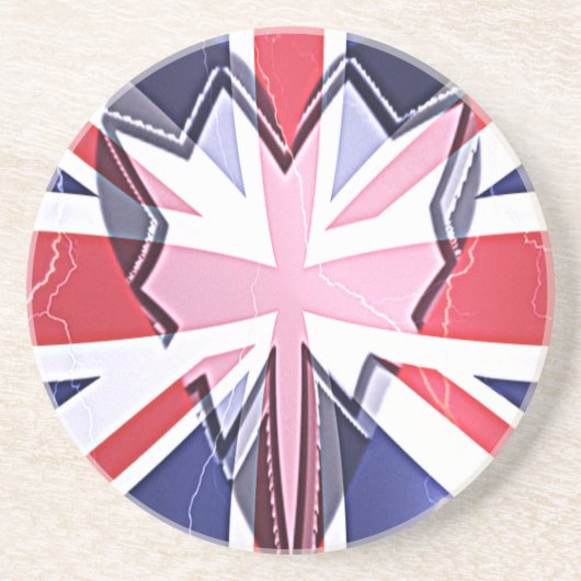I Love UK Zandsteen Onderzetter (Voorkant)