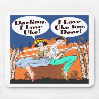 I Love Uke Mousepad Muismat