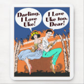 I Love Uke Mousepad Muismat (Voorkant)