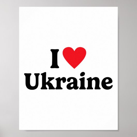 I Love Ukraine 1 Poster (Voorkant)