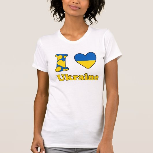 I love Ukraine T-shirt (Voorkant)