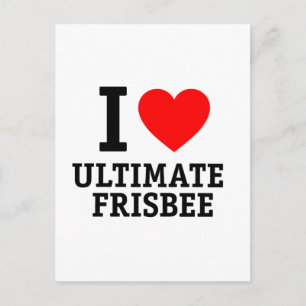 I Love Ultimate Frisbee Briefkaart