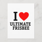 I Love Ultimate Frisbee Briefkaart (Voorkant)