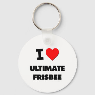 I Love Ultimate Frisbee Sleutelhanger