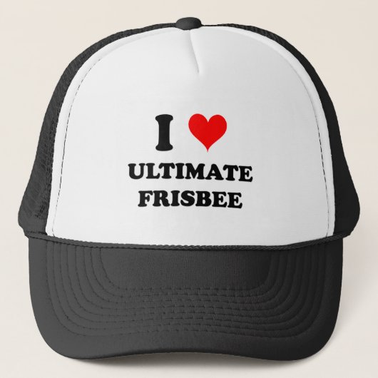 I Love Ultimate Frisbee Trucker Pet (Voorkant)